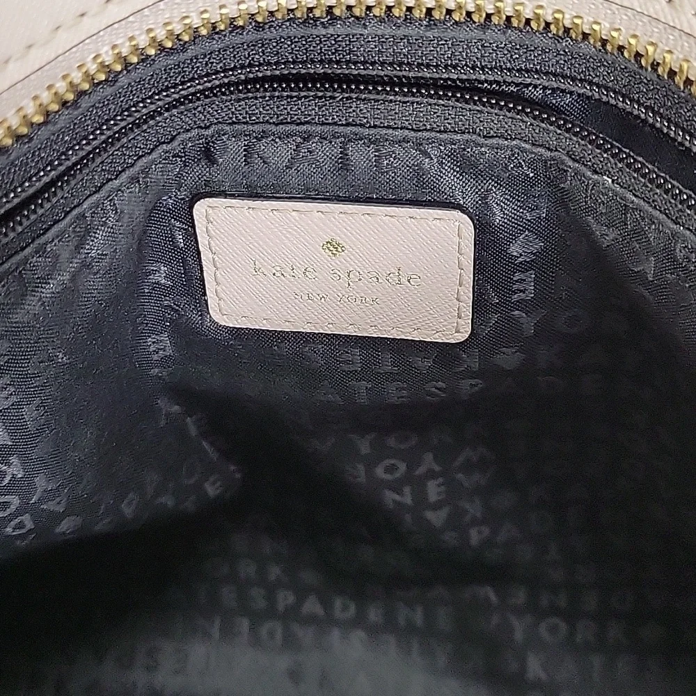 Kate Spade 2-Tone Saffiano Leather Black and Cream Women's Tote Bag